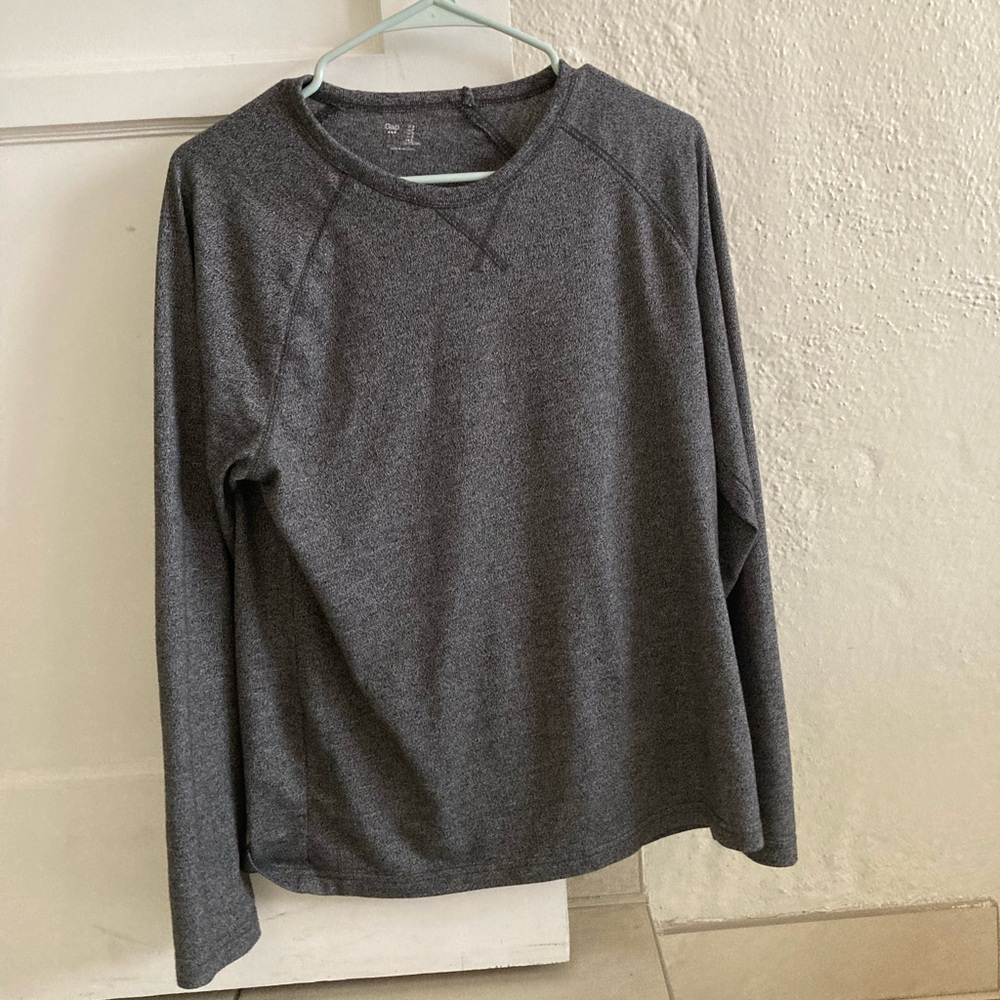 Gap Men’s Long Sleeve Grey Charcoal Small